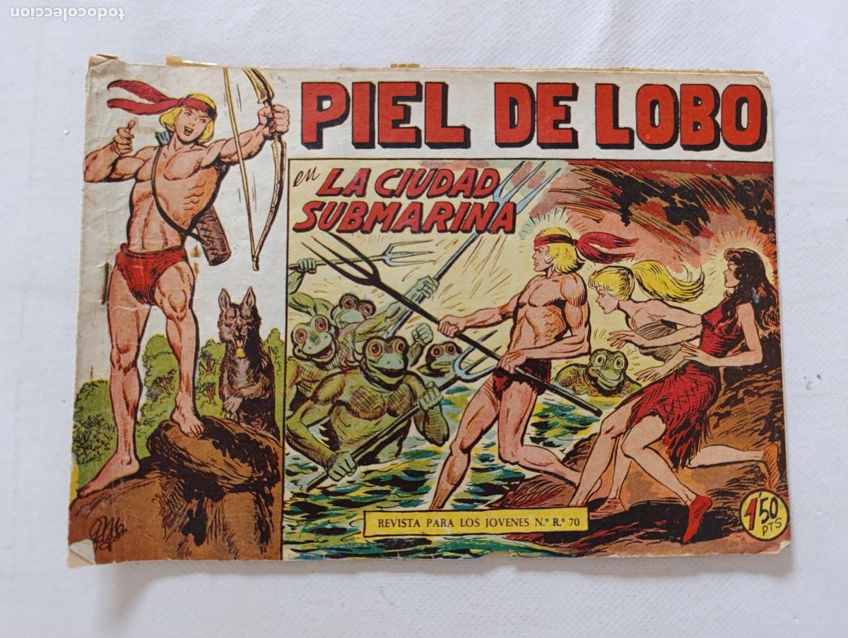Tebeos: PIEL DE LOBO N&ordm; 14 - LA CIUDAD SUBMARINA - MAGA - ORIGINAL (HV)