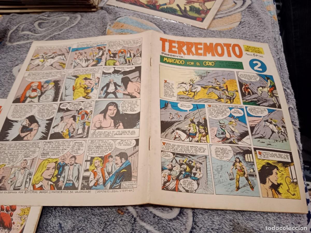 Tebeos: TERREMOTO / APACHE MARCADO POR EL ODIO N&ordm; 2 - ORIGINAL MAGA 1964
