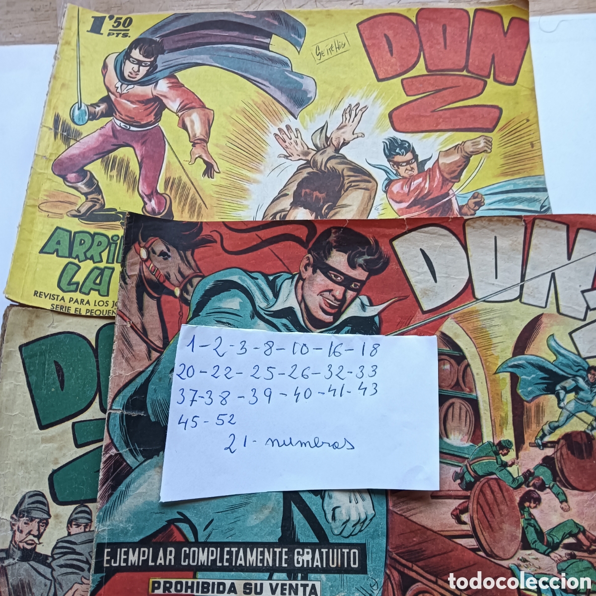 Comics: DON Z LOTE DE 21NUM EDI.MAGA ORIGINALES