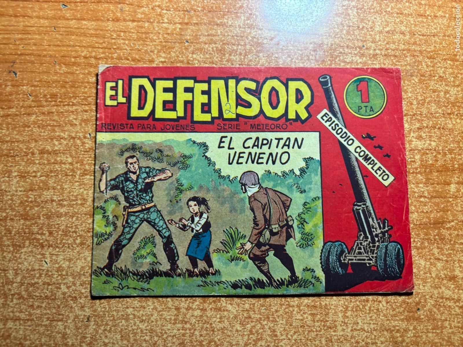 Tebeos: EL DEFENSOR N&ordm; 1 EDITORIAL MAGA ORIGINAL - Foto 1