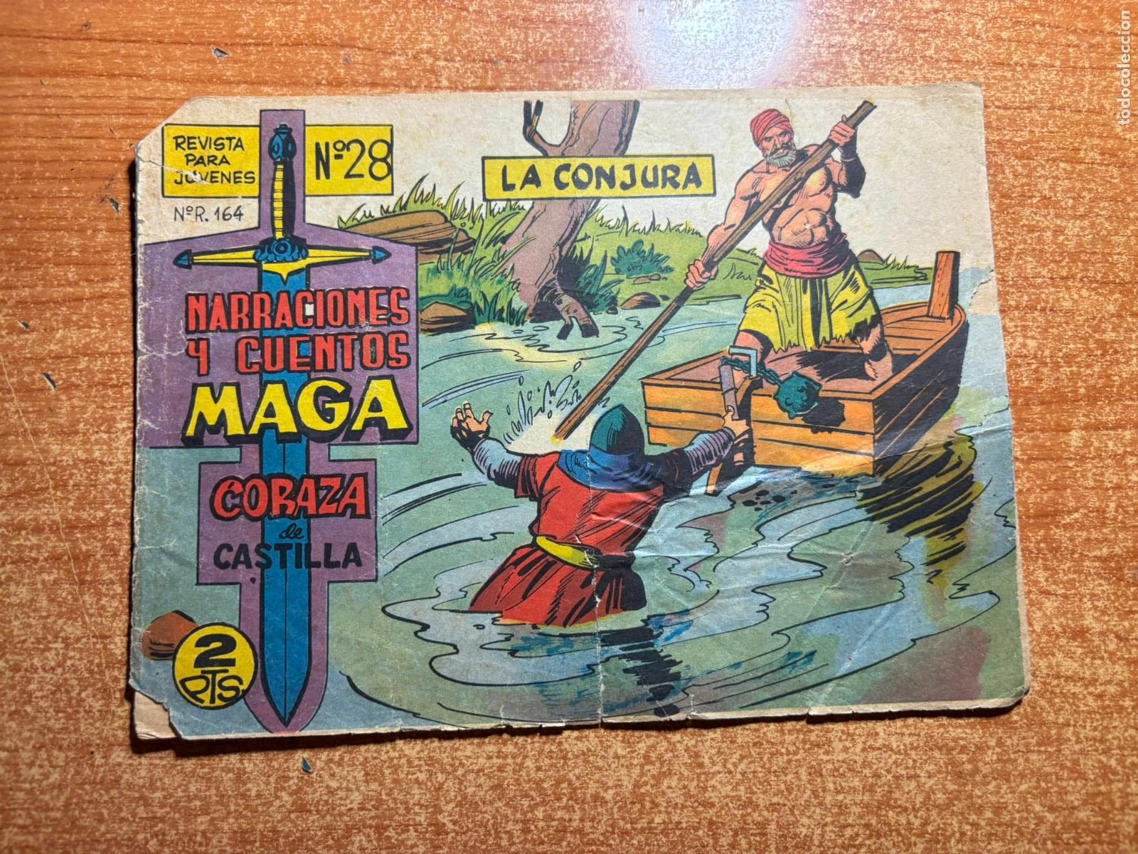 Tebeos: CORAZA DE CASTILLA N&ordm; 28 EDITORIAL MAGA ORIGINAL