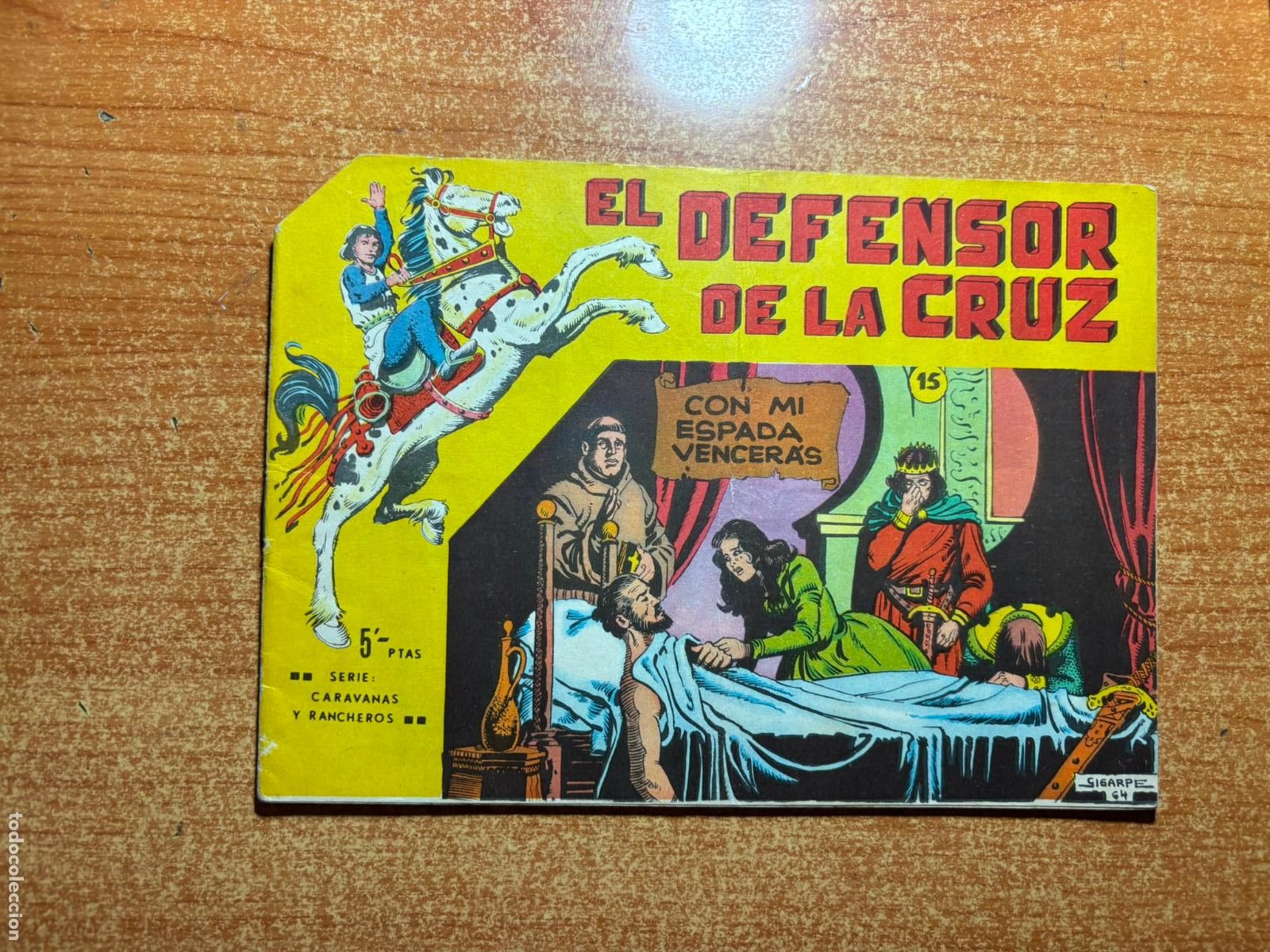 Tebeos: EL DEFENSOR DE LA CRUZ N&ordm; 15 EDITORIAL MAGA ORIGINAL - Foto 1