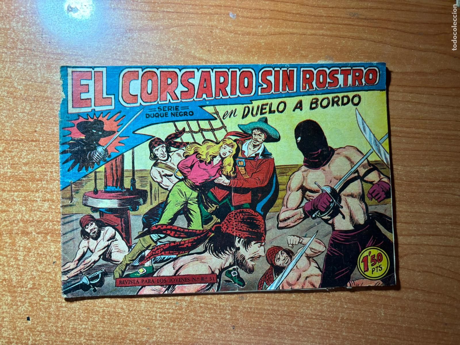 Tebeos: EL CORSARIO SIN ROSTRO N&ordm; 30 EDITORIAL MAGA ORIGINAL