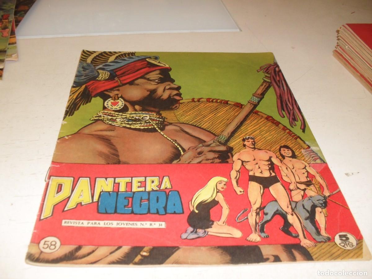 Tebeos: (ORIGINAL)PANTERA NEGRA N&ordm; 58,EL HIJO DEL SOL,DE 65,REVISTA,MAGA,1965