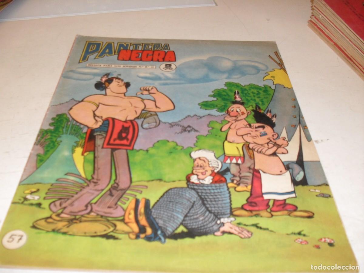 Tebeos: (ORIGINAL)PANTERA NEGRA N&ordm; 57,CON SUPLEMENTO 12,EN COLOR,DE MARCO POLO,DE 65,REVISTA,MAGA,1965
