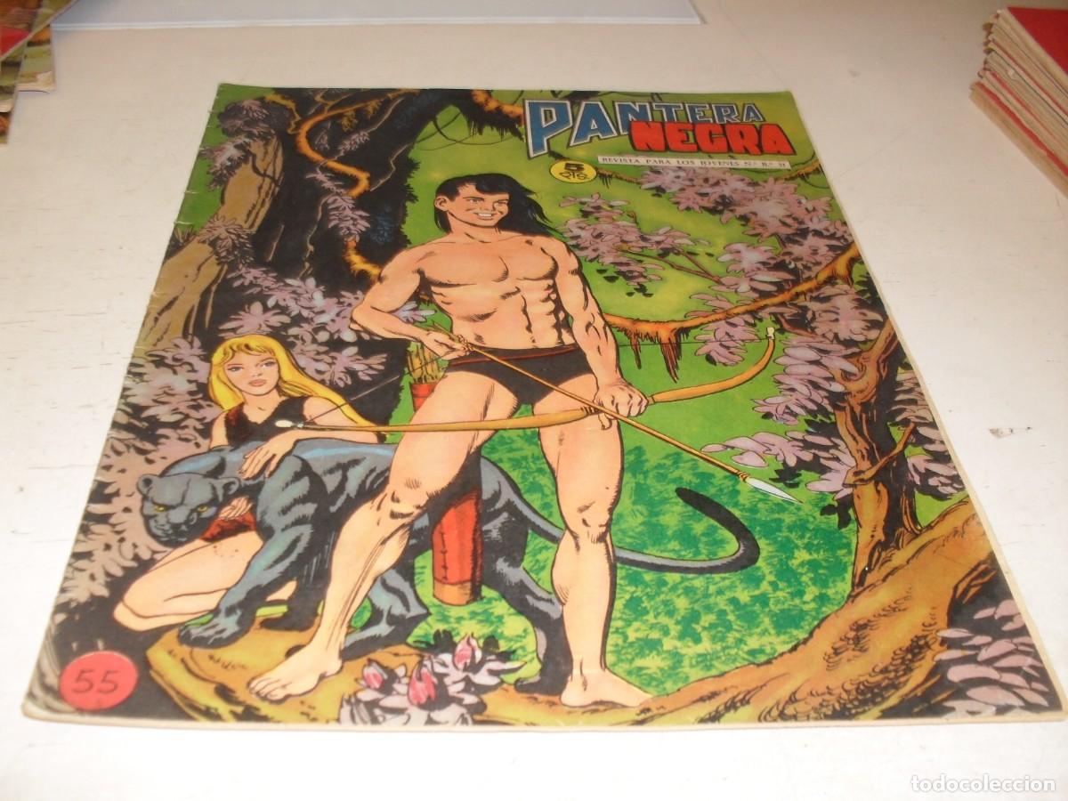 Tebeos: (ORIGINAL)PANTERA NEGRA N&ordm; 55,AVENTURA EN EL ADUAR,DE 65,REVISTA,MAGA,1965