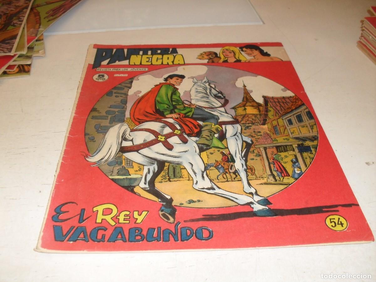 Tebeos: (ORIGINAL)PANTERA NEGRA N&ordm; 54,CON EL REY VAGABUNDO,DE 65,REVISTA,MAGA,1965