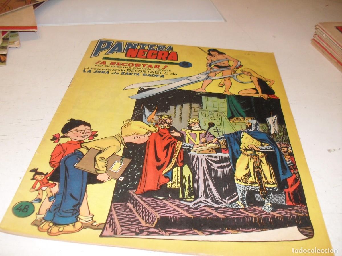 Tebeos: (ORIGINAL)PANTERA NEGRA N&ordm; 48.CON RECORTABLE LA JURA DE SANTA GADEA 1,DE 65,REVISTA,MAGA,1965