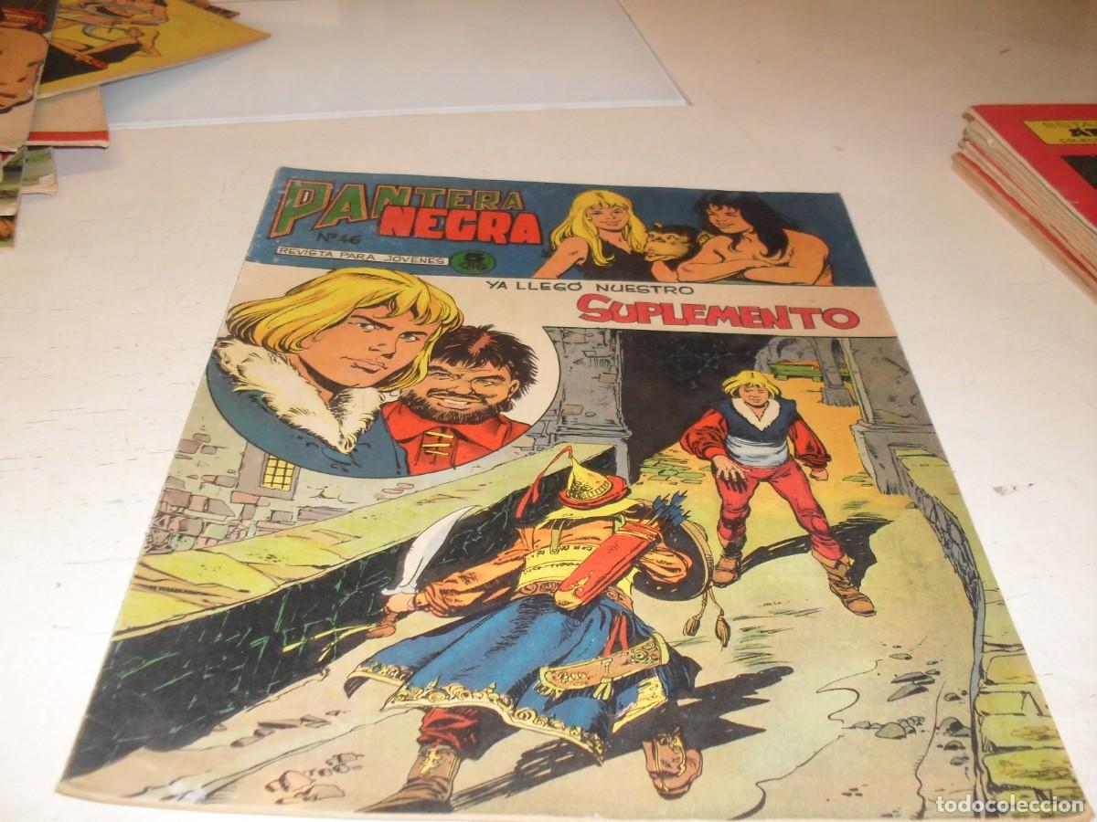 Tebeos: (ORIGINAL)PANTERA NEGRA N&ordm; 46,CON AVENTURA DE LLAMA DE PLATA,DE 65,REVISTA,MAGA,1965