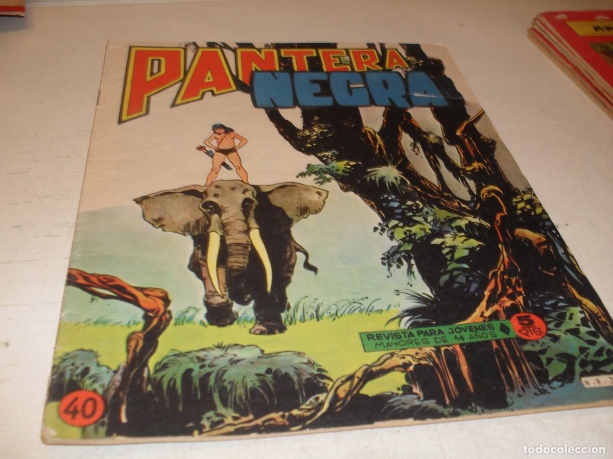 Tebeos: (ORIGINAL)PANTERA NEGRA N&ordm; 40,CON CROMOS ESTAMPAS DE AFRICA 157 AL 160,DE 65,REVISTA,MAGA,1965