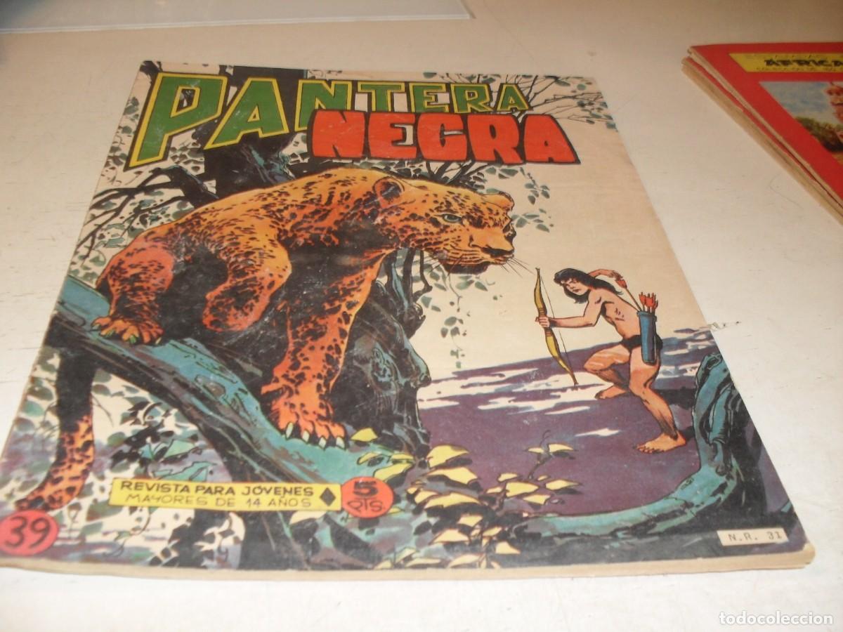 Tebeos: (ORIGINAL)PANTERA NEGRA N&ordm; 39,CON CROMOS ESTAMPAS DE AFRICA 153 AL 156,DE 65,REVISTA,MAGA,1965