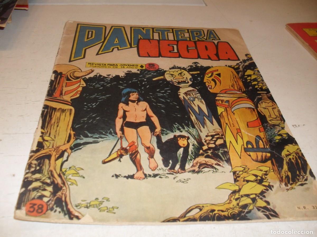Tebeos: (ORIGINAL)PANTERA NEGRA N&ordm; 38,CON CROMOS ESTAMPAS DE AFRICA 149 AL 152,DE 65,REVISTA,MAGA,1965