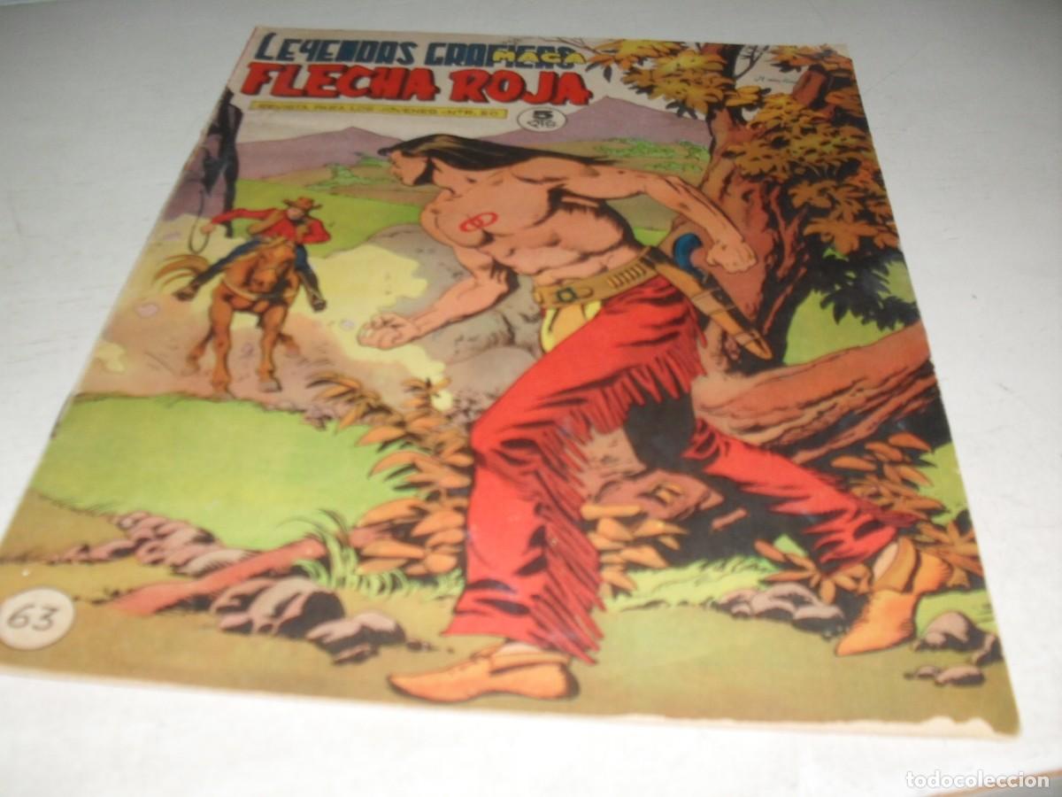 Tebeos: (FACSIMIL)FLECHA ROJA N&ordm; 63,CON RECORTABLE PIZARRO EN LA ISLA DEL HAMBRE 1 ,DE 65,REVISTA,MAGA,1965