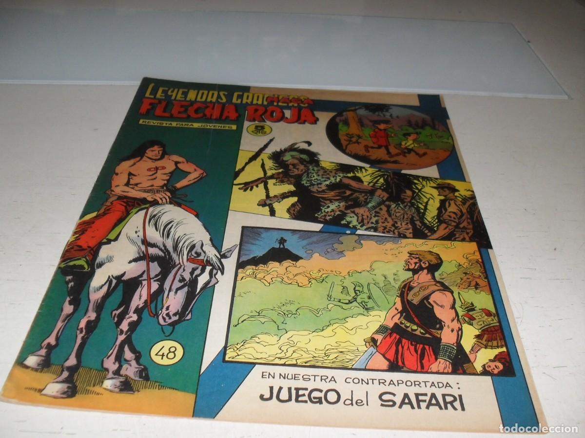 Tebeos: (FACSIMIL)FLECHA ROJA N&ordm; 48,CON RECORTABLE EL JUEGO DEL SAFARI,DE 65,REVISTA,MAGA,1965