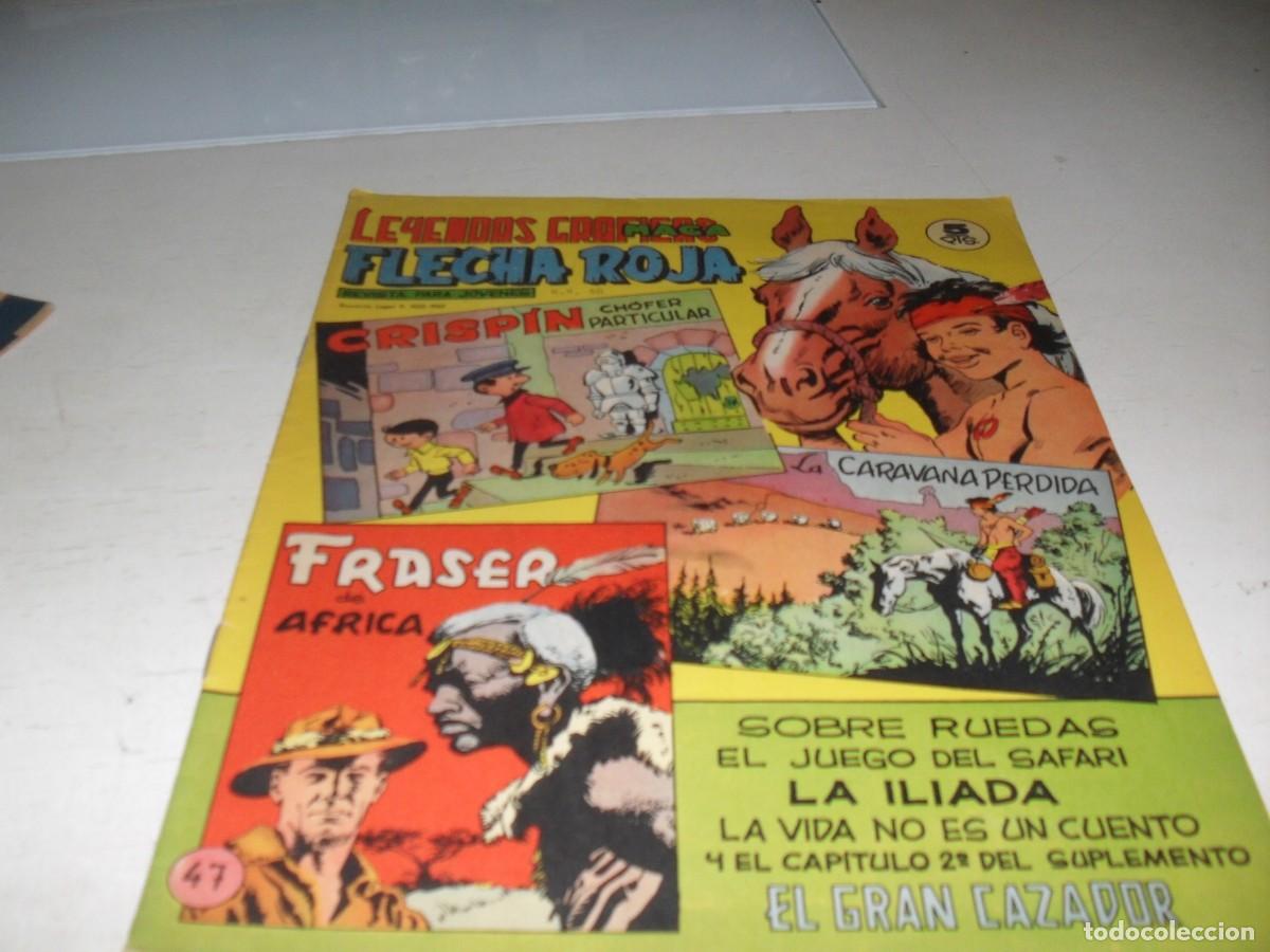 Tebeos: (FACSIMIL)FLECHA ROJA N&ordm; 47,CON RECORTABLE EL JUEGO DEL SAFARI,DE 65,REVISTA,MAGA,1965