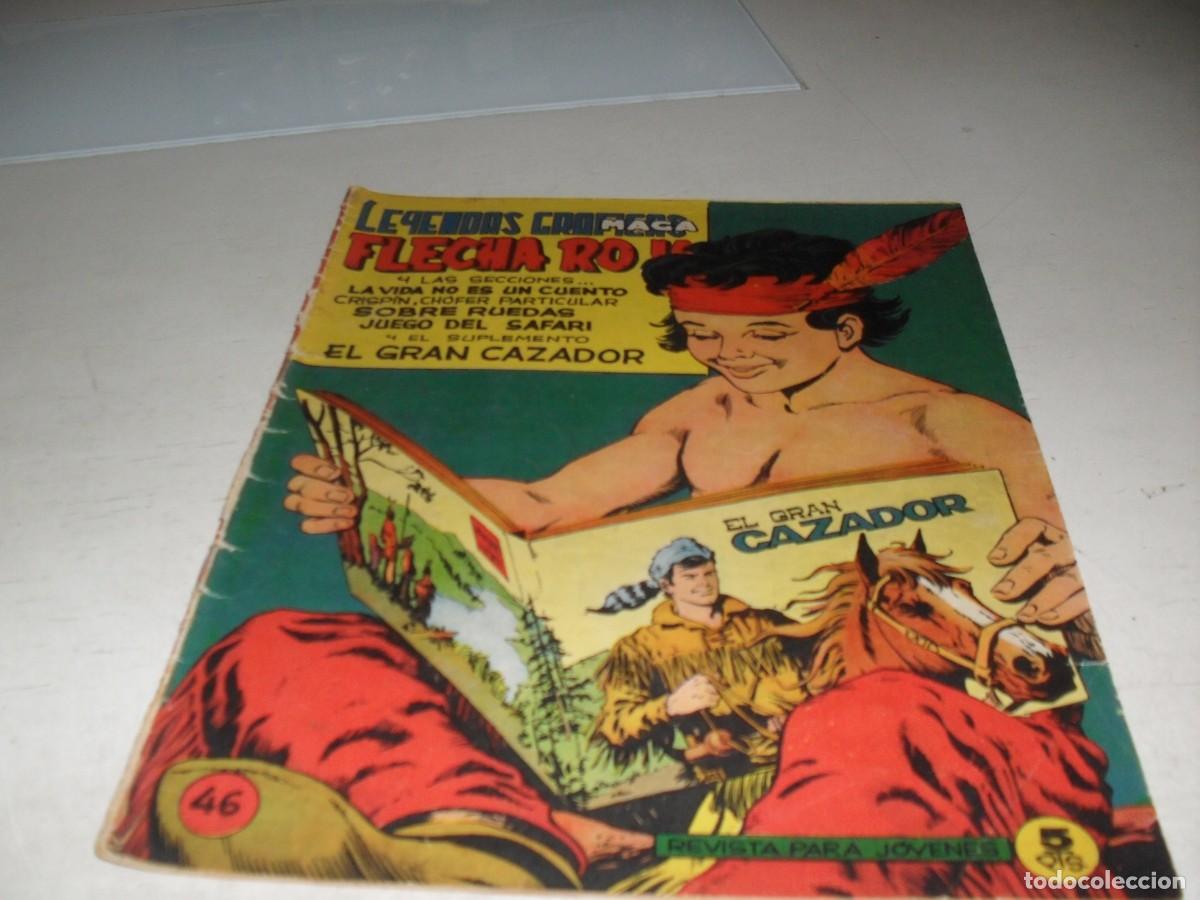 Tebeos: (FACSIMIL)FLECHA ROJA N&ordm; 46,CON RECORTABLE EL JUEGO DEL SAFARI,DE 65,REVISTA,MAGA,1965