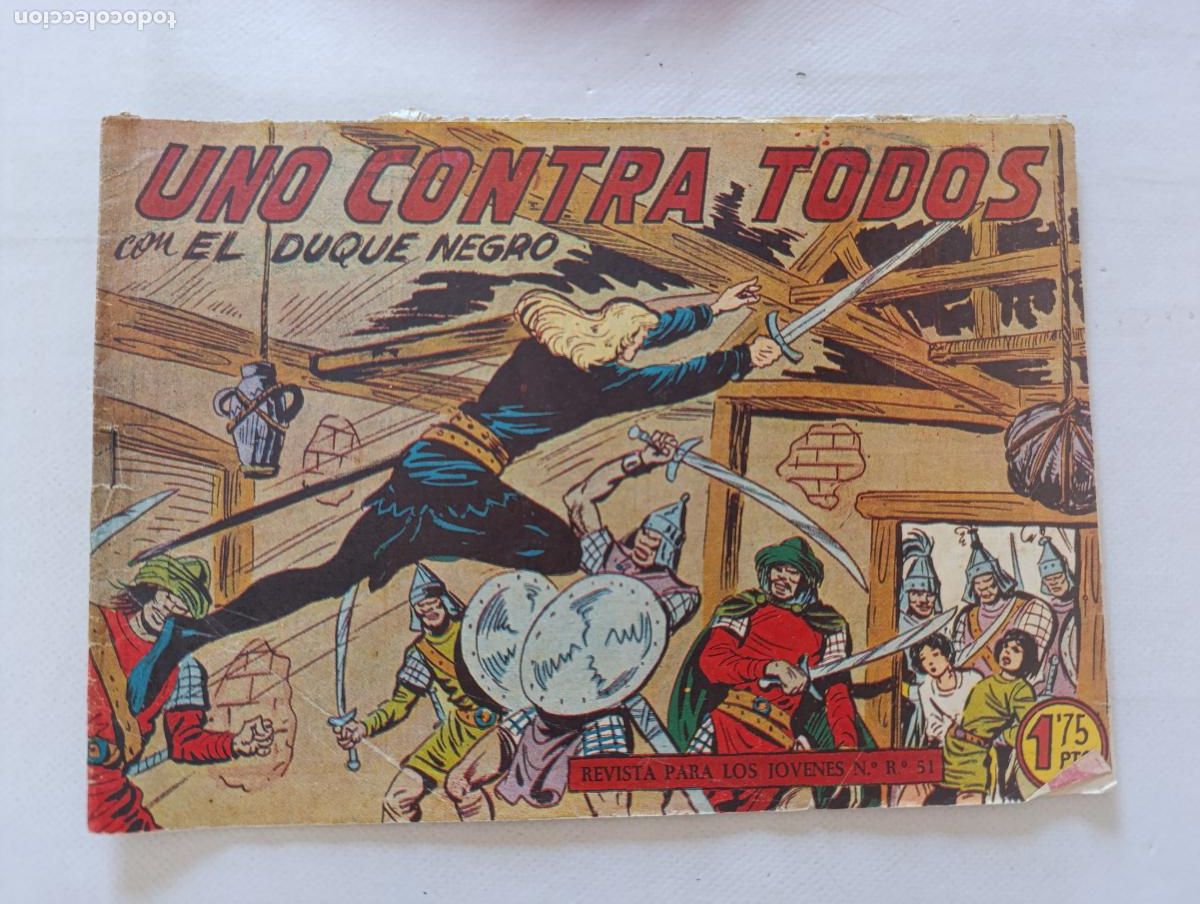 Tebeos: EL DUQUE NEGRO N&ordm; 27 - UNO CONTRA TODOS - ORIGINAL - MAGA (HV)