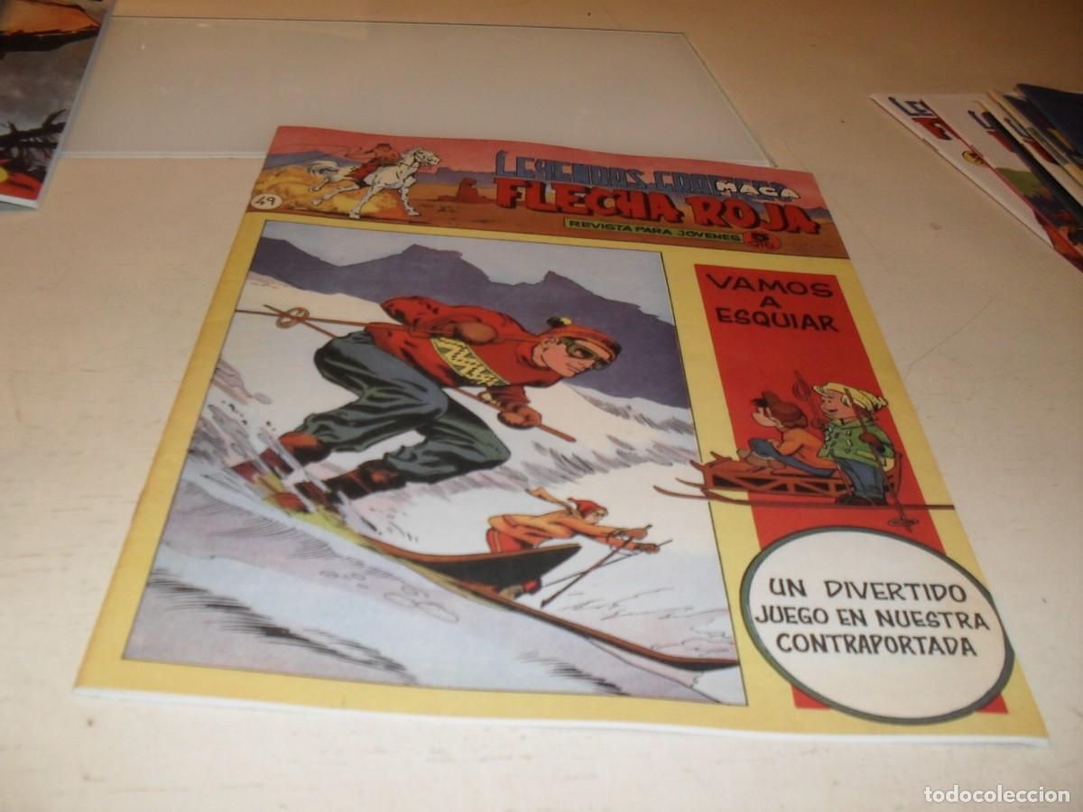 Tebeos: (FACSIMIL)FLECHA ROJA N&ordm; 50,DE 65,CON RECORTABLE VAMOS A ESQUIAR,REVISTA,MAGA,1965