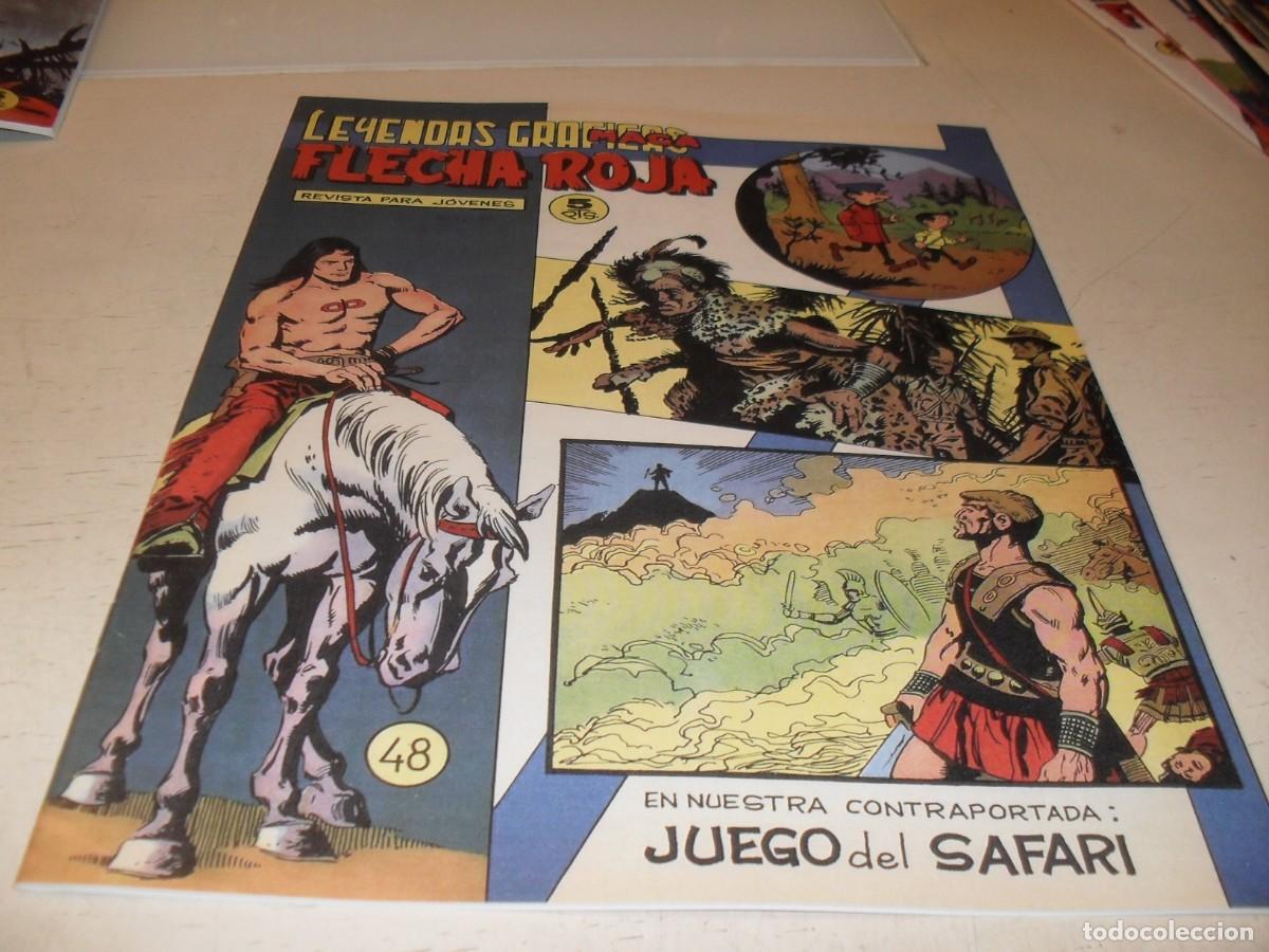 Tebeos: (FACSIMIL)FLECHA ROJA N&ordm; 48,DE 65,CON RECORTABLE EL JUEGO DEL SAFARI,REVISTA,MAGA,1965