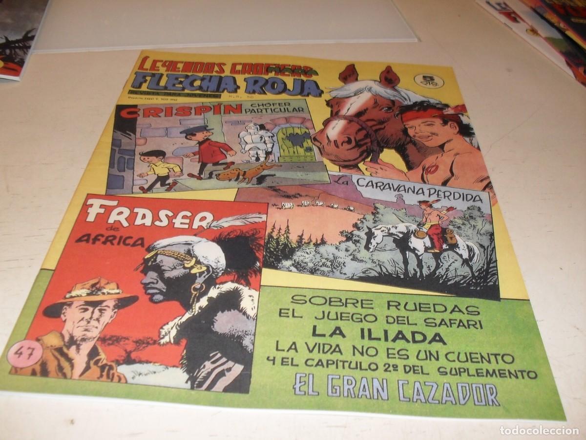 Tebeos: (FACSIMIL)FLECHA ROJA N&ordm; 47,DE 65,CON RECORTABLE EL JUEGO DEL SAFARI,REVISTA,MAGA,1965