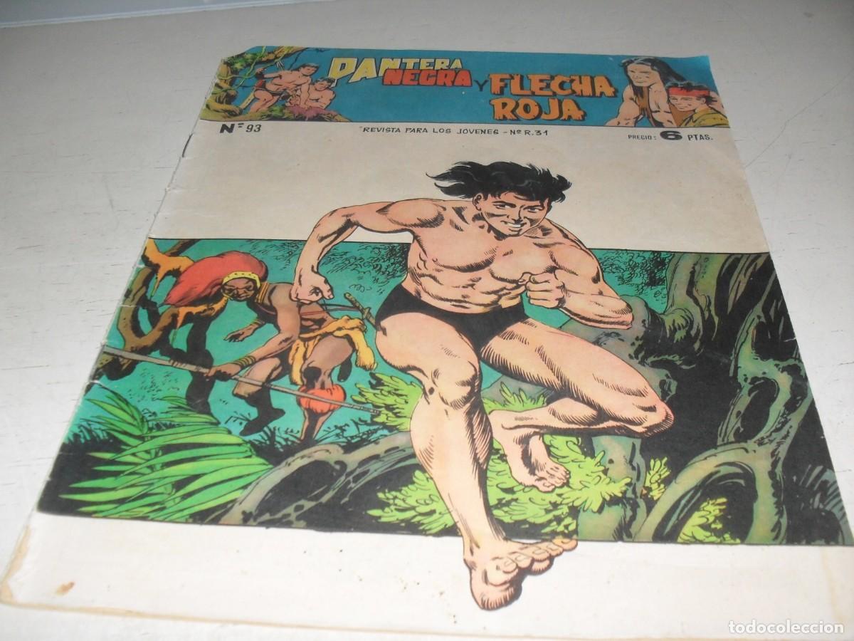 Tebeos: (ORIGINAL),PANTERA NEGRA Y FLECHA ROJA N&ordm; 93,DE 97,REVISTA,MAGA,1965