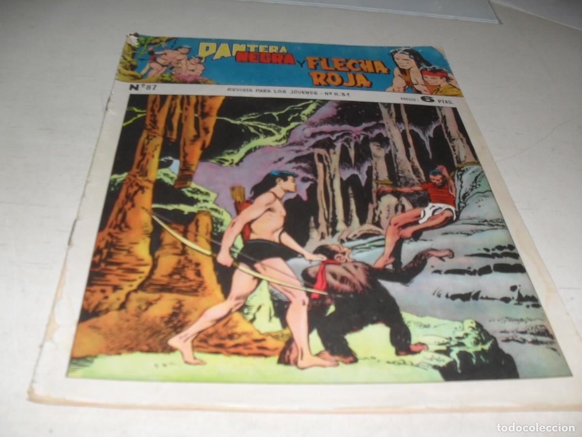 Tebeos: (ORIGINAL),PANTERA NEGRA Y FLECHA ROJA N&ordm; 87,DE 97,REVISTA,MAGA,1965