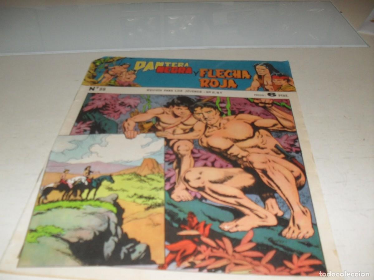 Tebeos: (ORIGINAL),PANTERA NEGRA Y FLECHA ROJA N&ordm; 86,DE 97,REVISTA,MAGA,1965