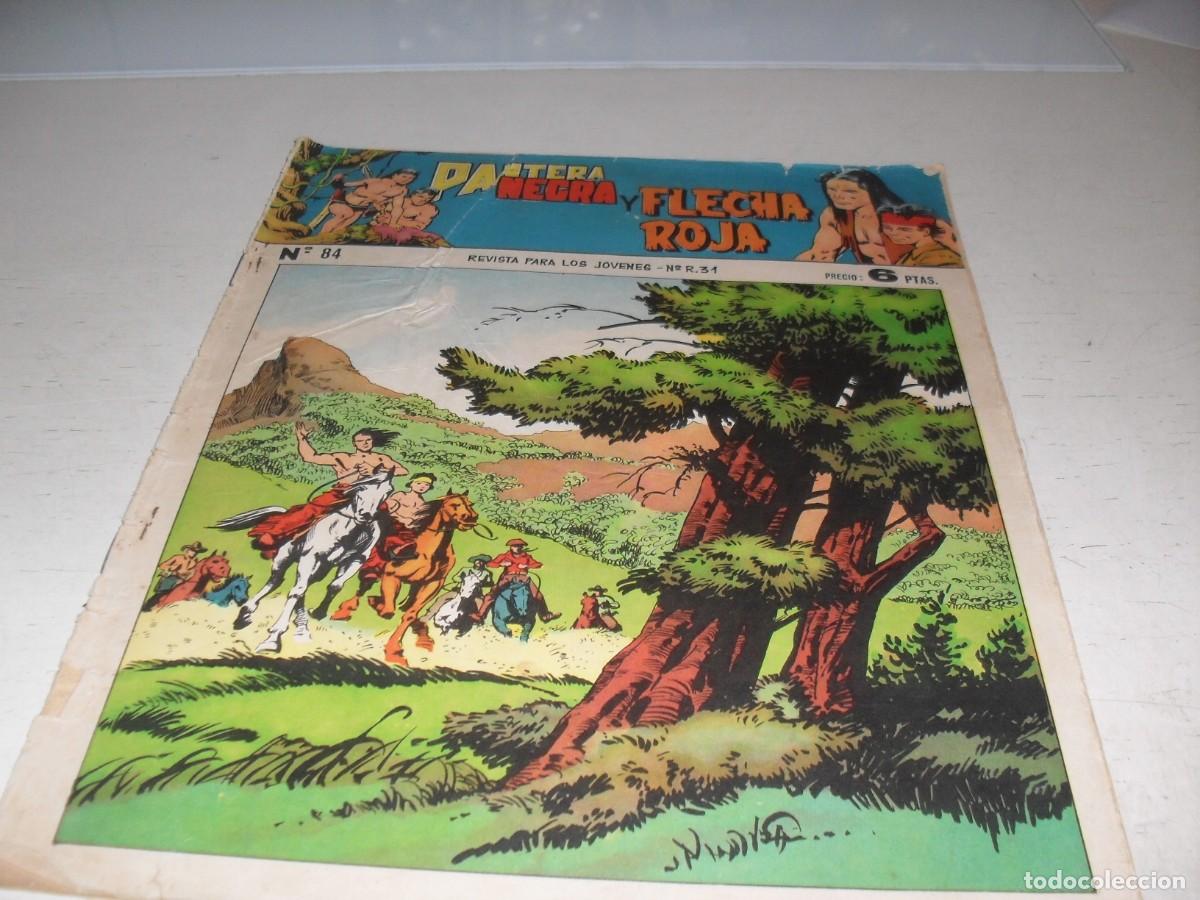 Tebeos: (ORIGINAL),PANTERA NEGRA Y FLECHA ROJA N&ordm; 84,DE 97,REVISTA,MAGA,1965