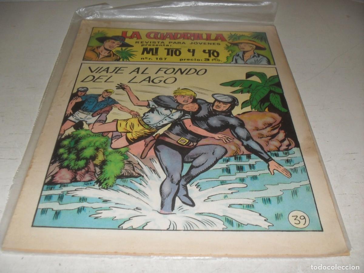 Tebeos: (ORIGINAL),MI TIO Y YO,DE M.GAGO,N&ordm; 39,VIAJE AL FONDO DEL LAGO.DE 49,REVISTA,MAGA,1964
