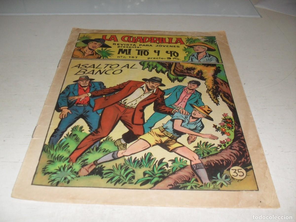 Tebeos: (ORIGINAL),MI TIO Y YO,DE M.GAGO,N&ordm; 35,ASALTO AL BANCO.DE 49,REVISTA,MAGA,1964