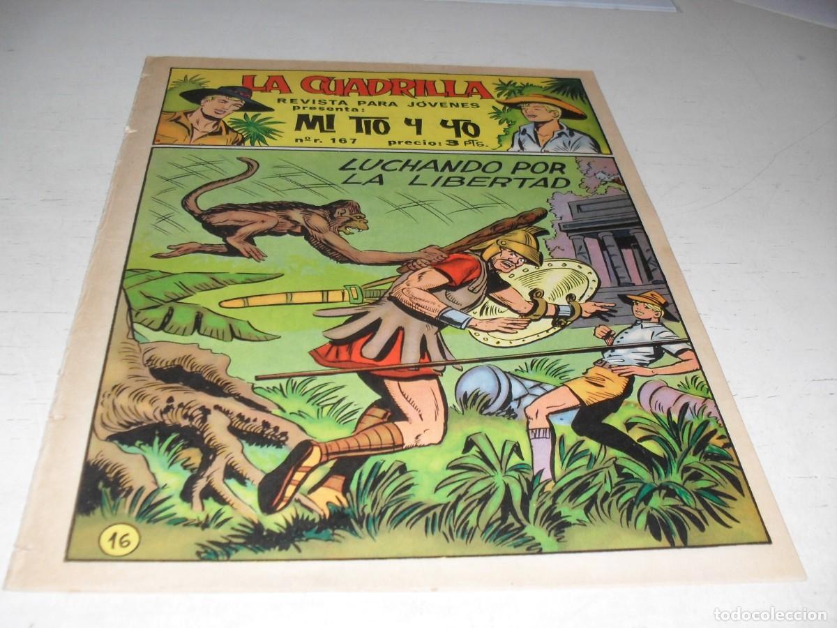 Tebeos: (ORIGINAL),MI TIO Y YO,DE M.GAGO,N&ordm; 16,LUCHANDO POR LA LIBERTAD.DE 49,REVISTA,MAGA,1964