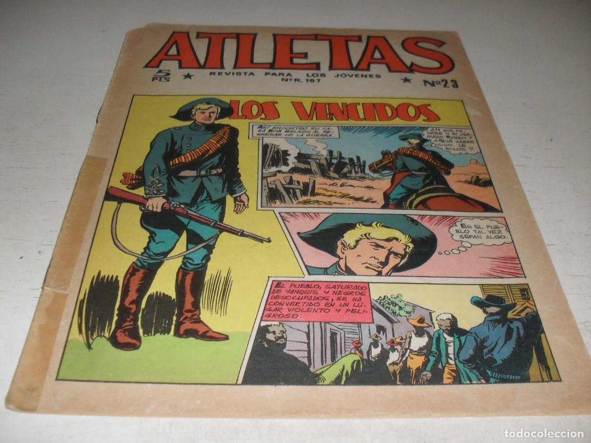 Tebeos: (ORIGINAL),ATLETAS N&ordm; 23,LOS VENCIDOS,DE 32,REVISTA,MAGA,1965