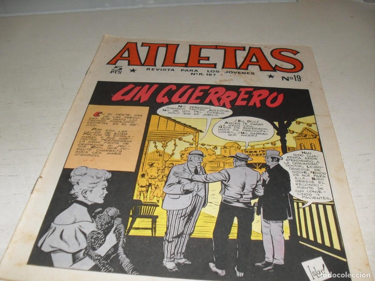 Tebeos: (ORIGINAL),ATLETAS N&ordm; 19,UN GUERRERO,DE 32,REVISTA,MAGA,1965
