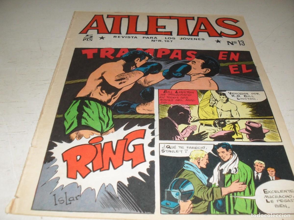 Tebeos: (ORIGINAL),ATLETAS N&ordm; 13,TRAMPAS EN EL RING,DE GIGARPE,DE 32,REVISTA,MAGA,1965