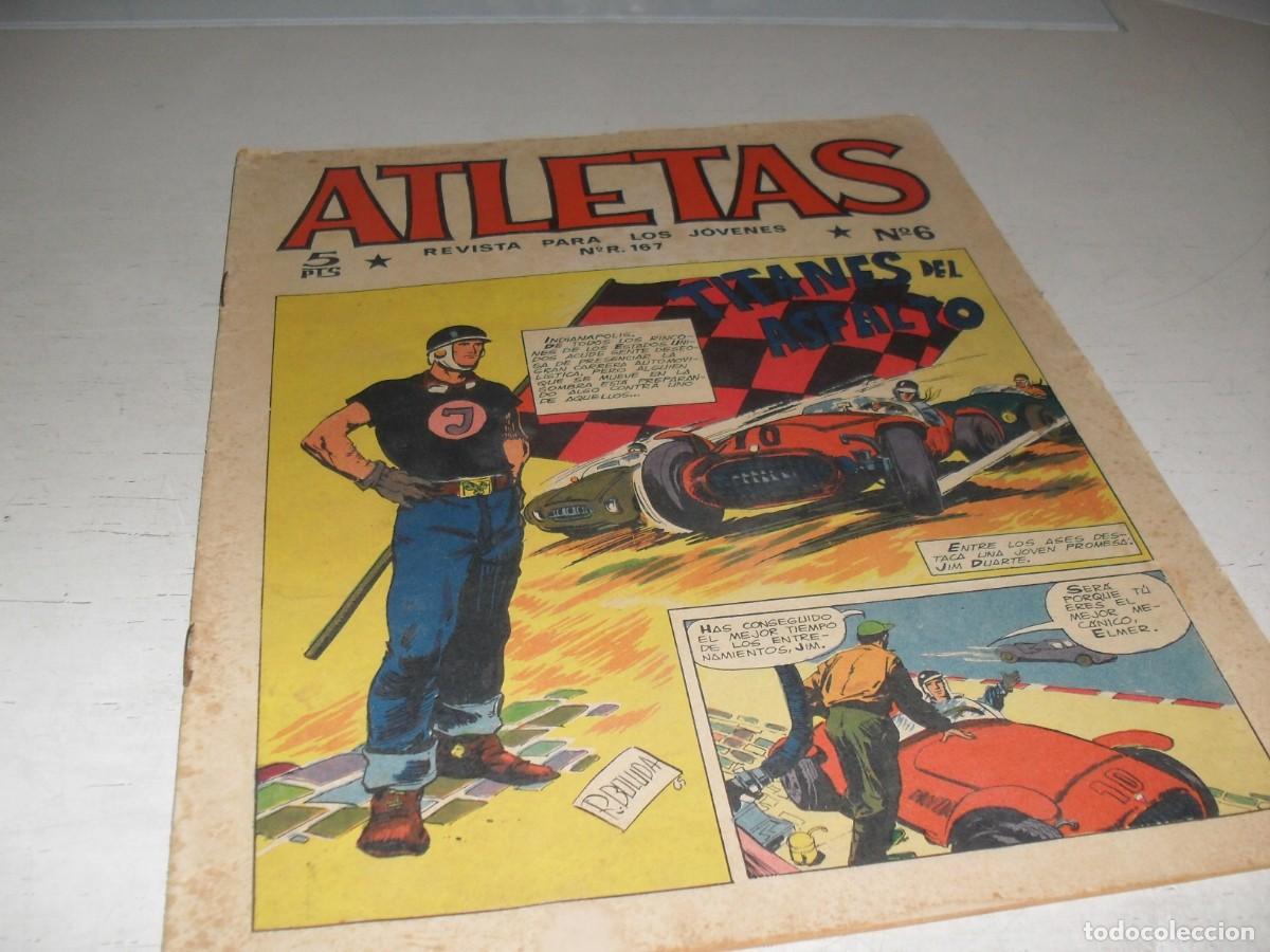 Tebeos: (ORIGINAL),ATLETAS N&ordm; 6,TITANES DEL ASFALTO,DE R.BOLUDA,DE 32,REVISTA,MAGA,1965