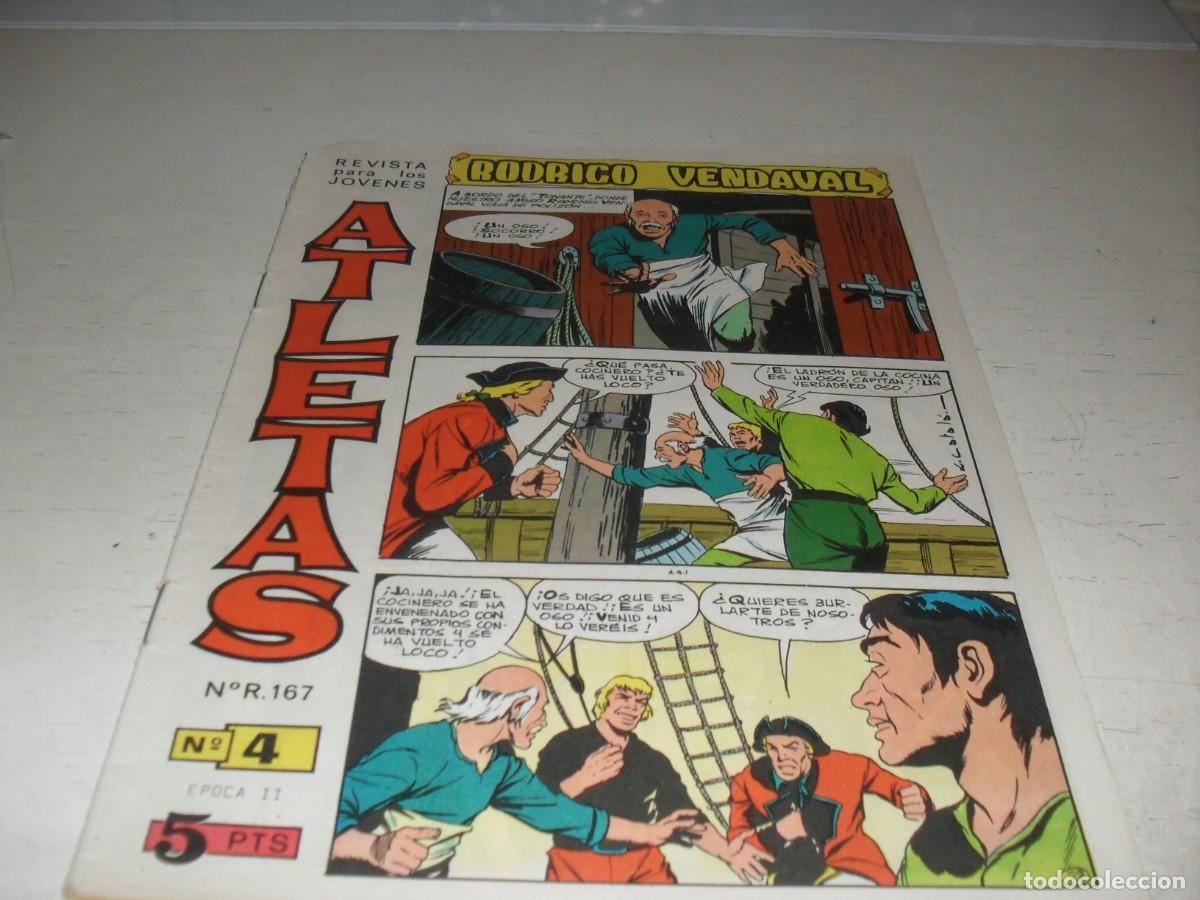 Tebeos: (ORIGINAL),ATLETAS N&ordm; 4,PRIMEROS N&ordm;,RODRIGO VENDAVAL,DE 32,REVISTA,MAGA,1965