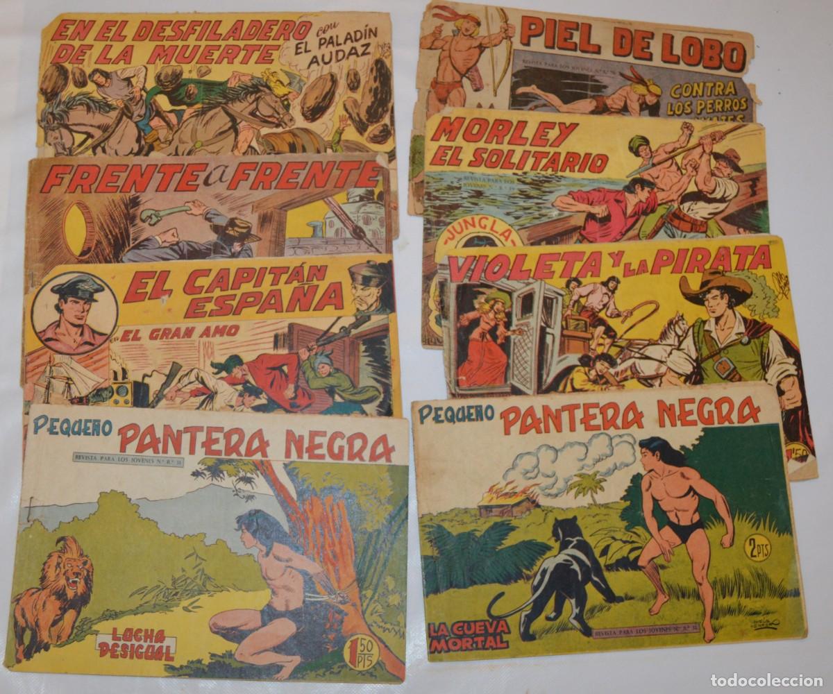 Tebeos: MAGA - LOTE DE 8 TEBEOS : CAPIT&Aacute;N ESPA&Ntilde;A -, PEQUE&Ntilde;O PANTERA NEGRA, PALADIN AUDAZ, PEQUE&Ntilde;O LOBO...
