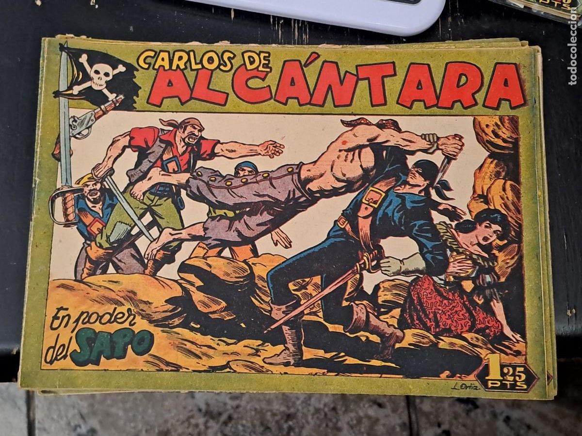 Tebeos: Carlos de Alc&aacute;ntara 15, en poder del sapo, Maga en buen estado Bolsa DA
