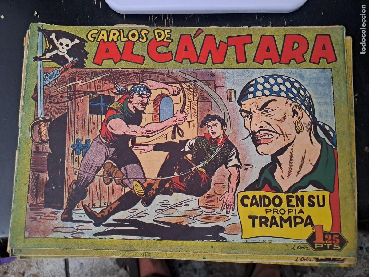 Tebeos: Carlos de Alc&aacute;ntara 23, ca&iacute;do en su propia trampa, Maga en buen estado Bolsa DA