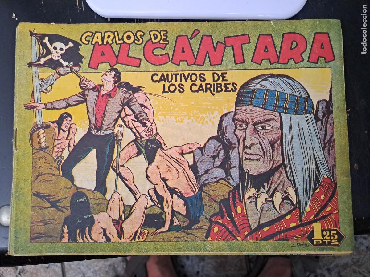 Tebeos: Carlos de Alc&aacute;ntara 32, cautivos de los Caribes, Maga en buen estado Bolsa DA
