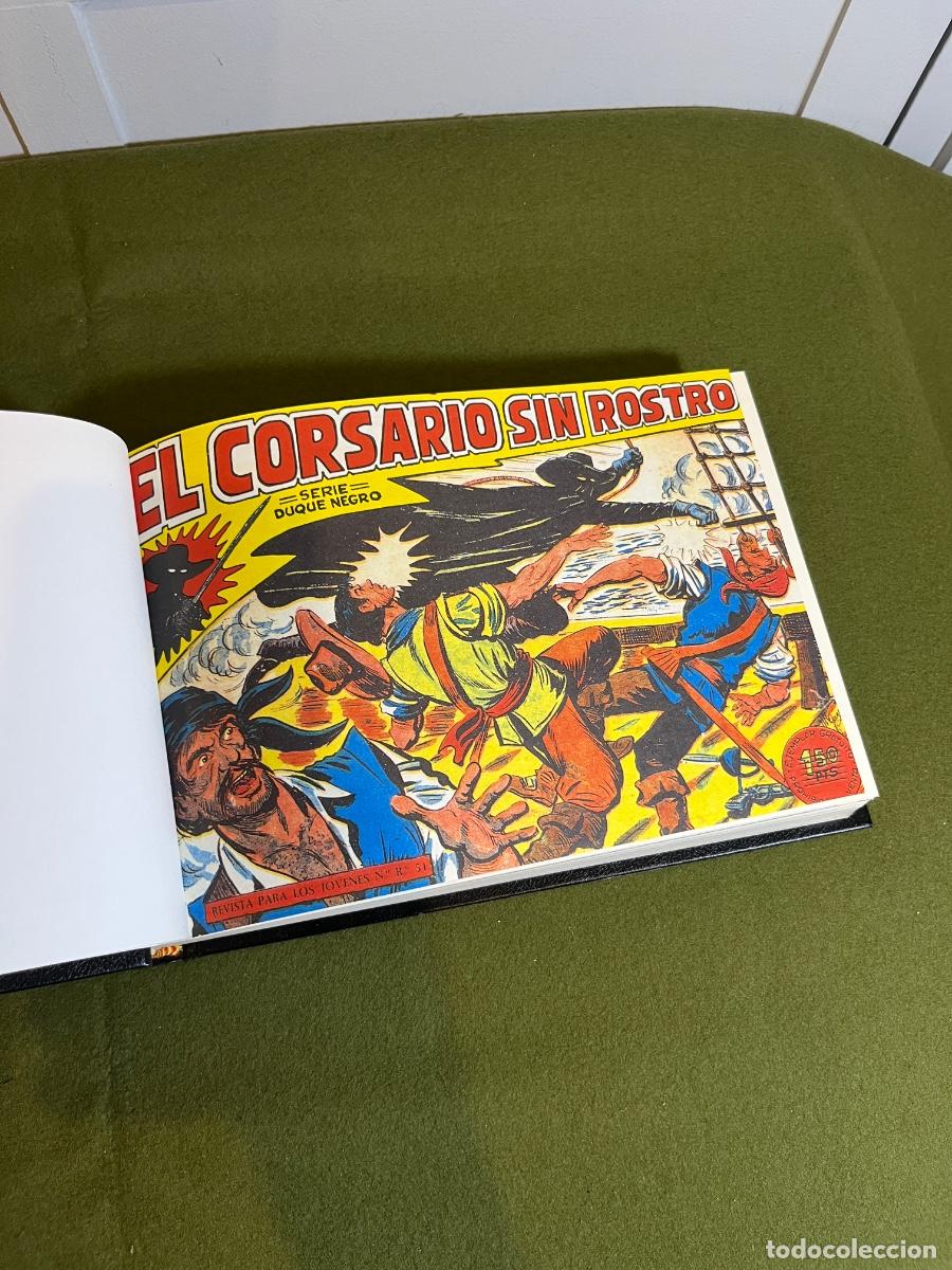 Comics: Tomo encuadernado El Corsario Sin Rostro Serie Duque Negro con cuadernos originales c&oacute;mic de aventur