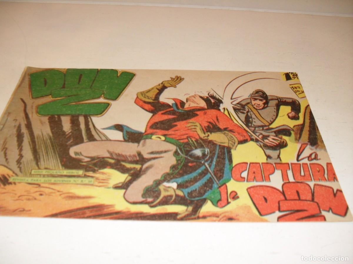Tebeos: DON Z,ORIGINAL,N&ordm; 48,LA CAPTURA DE DON Z,DE 90.MAGA,1959