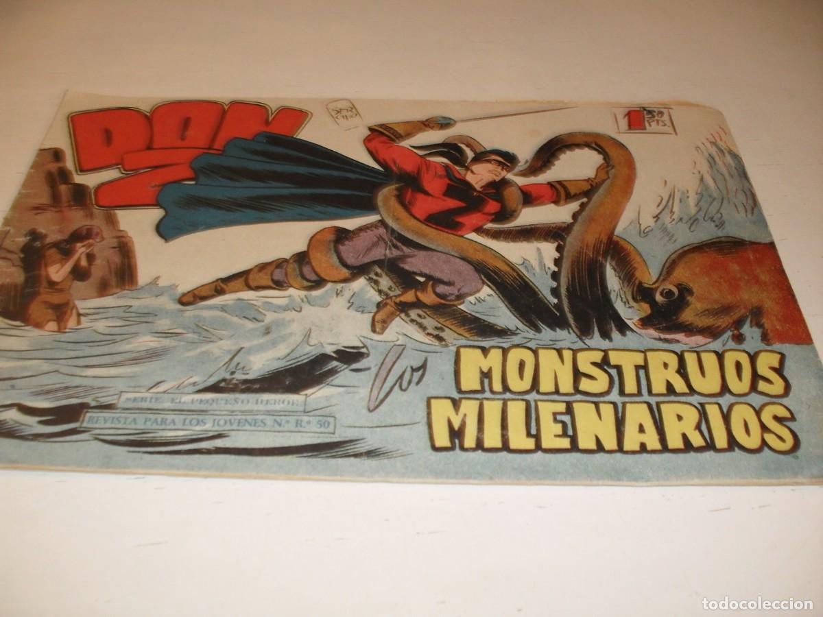 Tebeos: DON Z,ORIGINAL,N&ordm; 28,MONSTRUOS MILENARIOS,DE 90.MAGA,1959