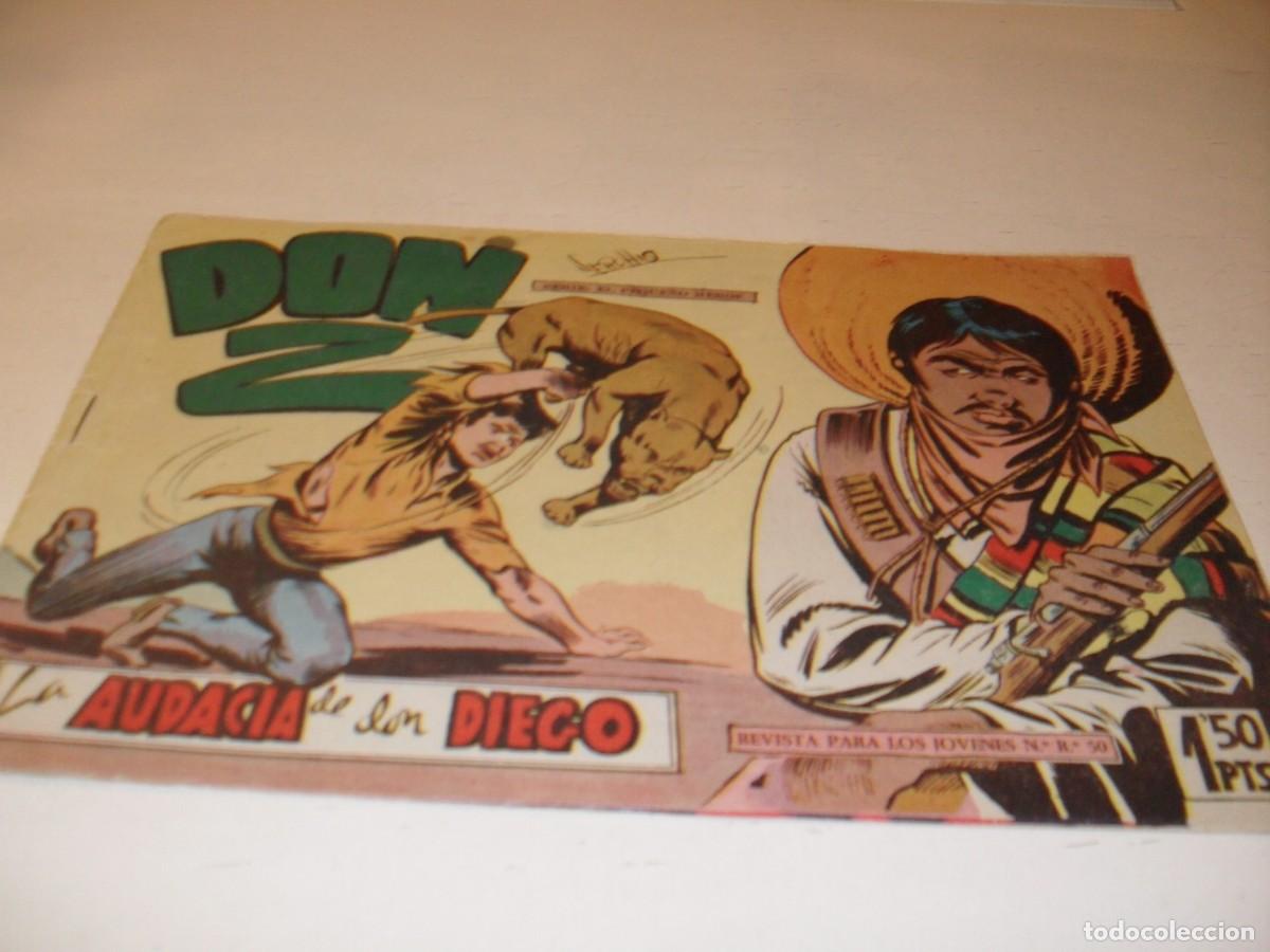 Tebeos: DON Z,ORIGINAL,N&ordm; 6,PRIMEROS N&ordm;,LA AUDACIA DE DON DIEGO,DE 90.MAGA,1959