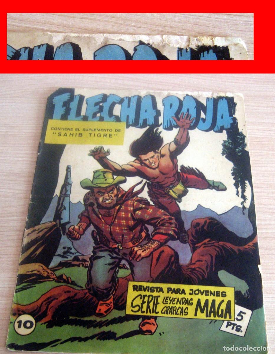 Tebeos: FLECHA ROJA N.&ordm; 10 MAGA A&Ntilde;O 1962 - Foto 1