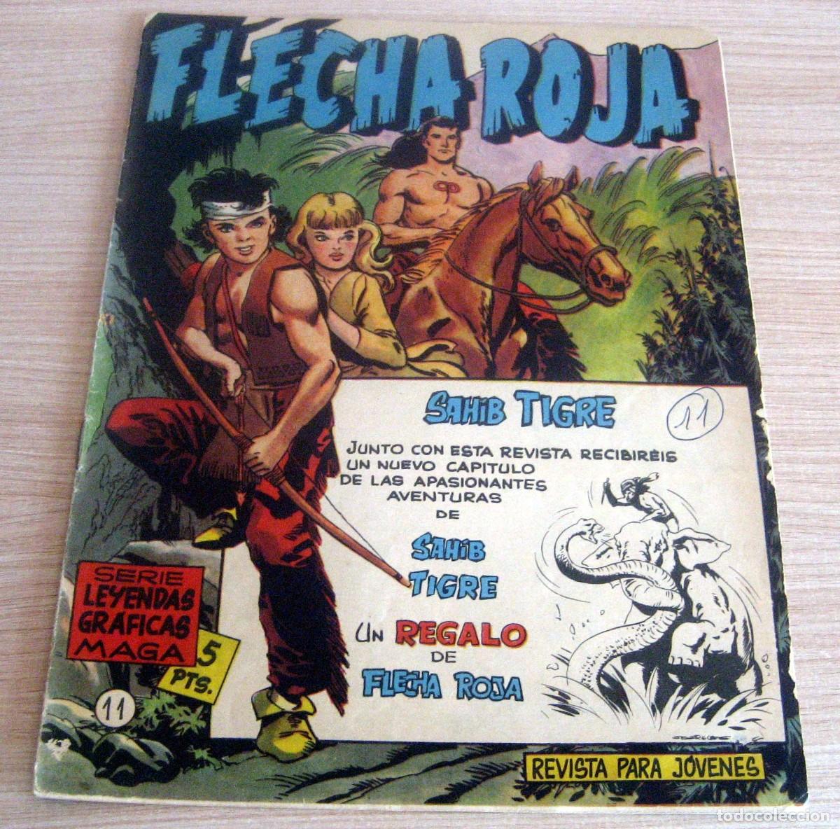 Tebeos: FLECHA ROJA N.&ordm; 11 MAGA A&Ntilde;O 1962