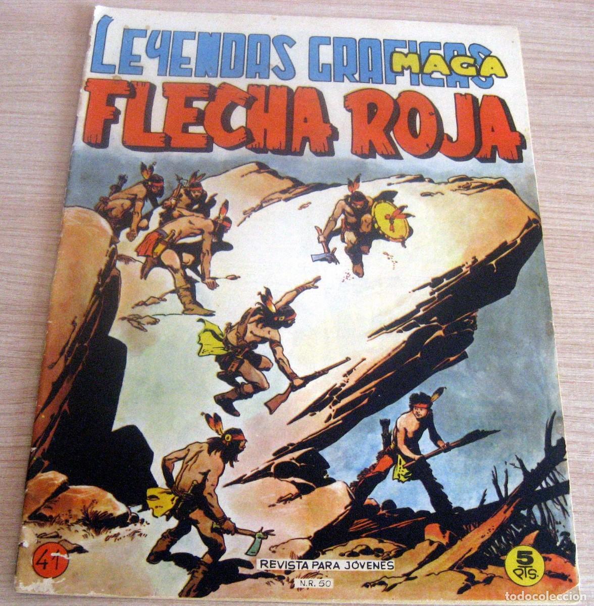 Tebeos: FLECHA ROJA N.&ordm; 41 MAGA A&Ntilde;O 1962 COMIC EN BUEN ESTADO