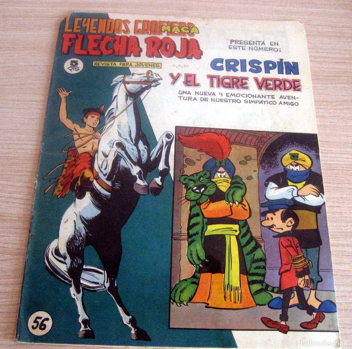Tebeos: FLECHA ROJA N.&ordm; 56 MAGA A&Ntilde;O 1962 COMIC EN BUEN ESTADO