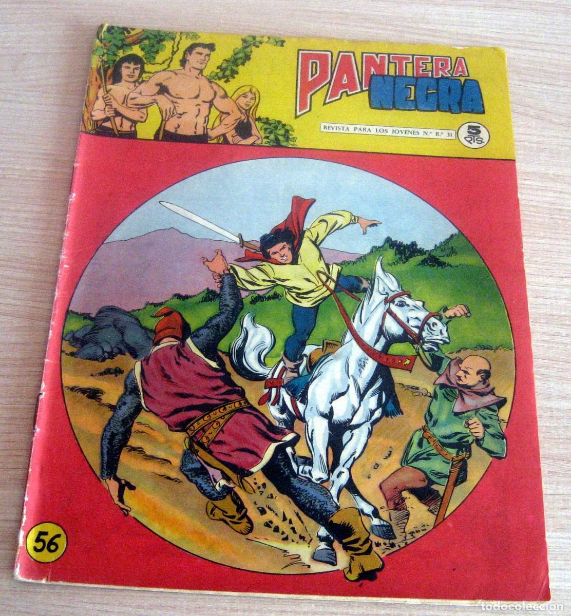 Tebeos: PANTERA NEGRA N.&ordm; 56 MAGA A&Ntilde;O 1958 C&Oacute;MIC EN BUEN ESTADO