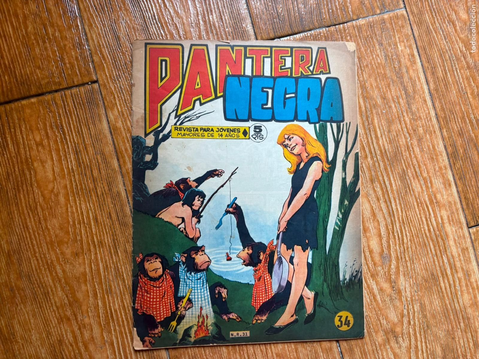 Tebeos: PANTERA NEGRA REVISTA N&ordm; 34 EDITORIAL MAGA